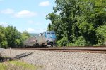 Amtrak 116 heads east with train 42 at milepost 116